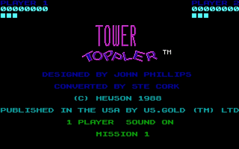Скриншот из игры Tower Toppler (Nebulus) под номером 3