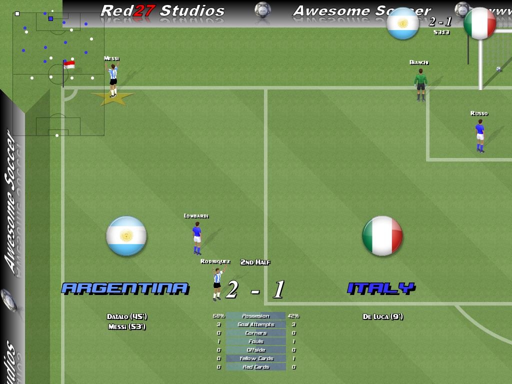Скриншот из игры Awesome Soccer под номером 8