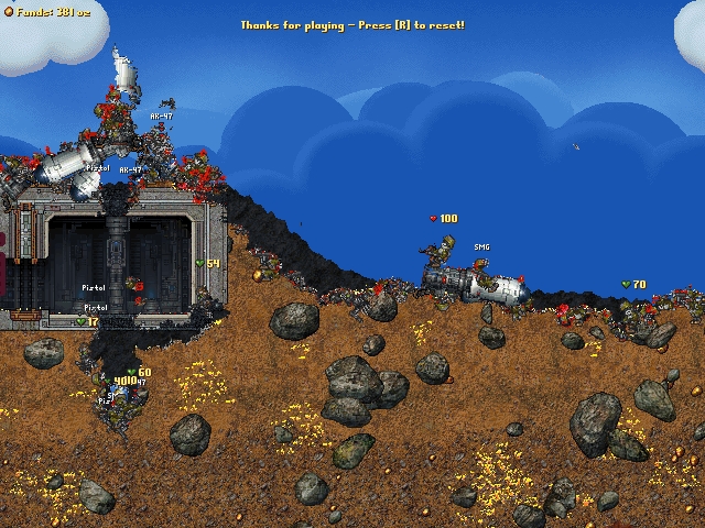 Скриншот из игры Cortex Command под номером 7