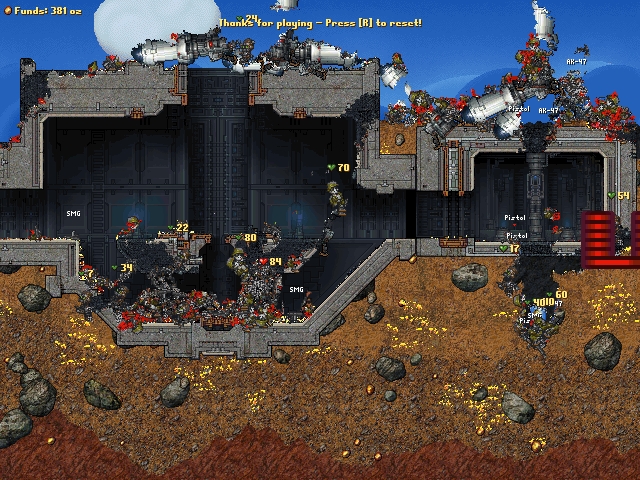 Скриншот из игры Cortex Command под номером 8