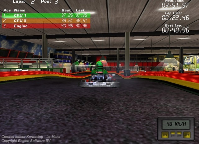Скриншот из игры Coronel Indoor Kartracing под номером 1