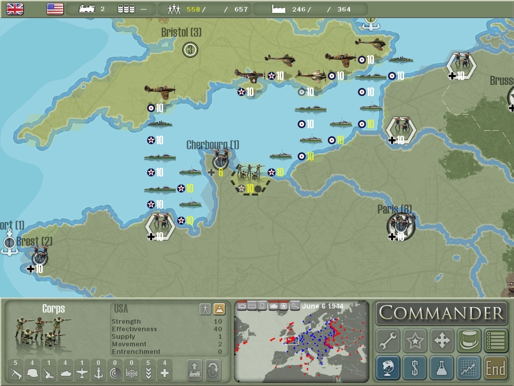 Скриншот из игры Commander: Europe at War под номером 11