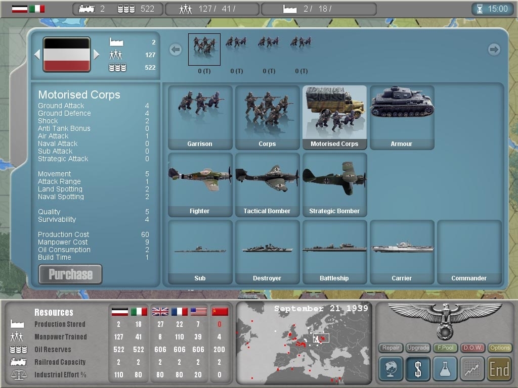 Скриншот из игры Commander: Europe at War под номером 15