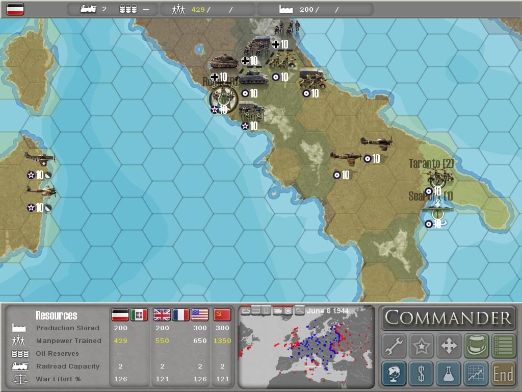 Скриншот из игры Commander: Europe at War под номером 20