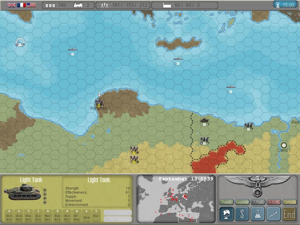 Скриншот из игры Commander: Europe at War под номером 4