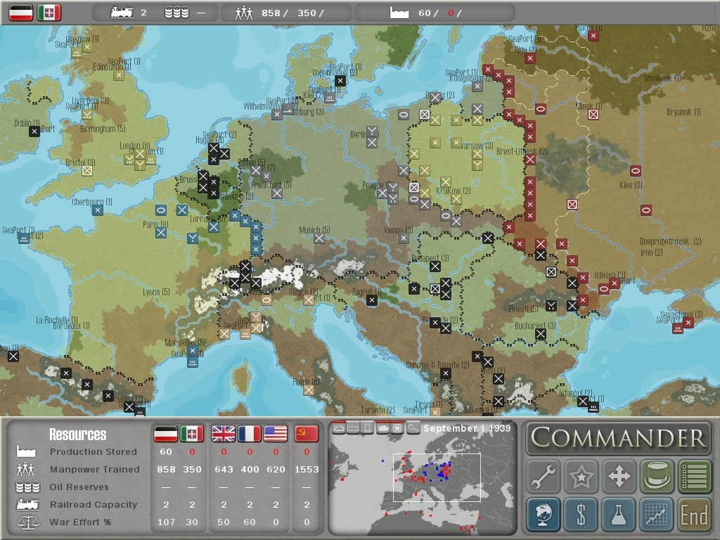Скриншот из игры Commander: Europe at War под номером 7