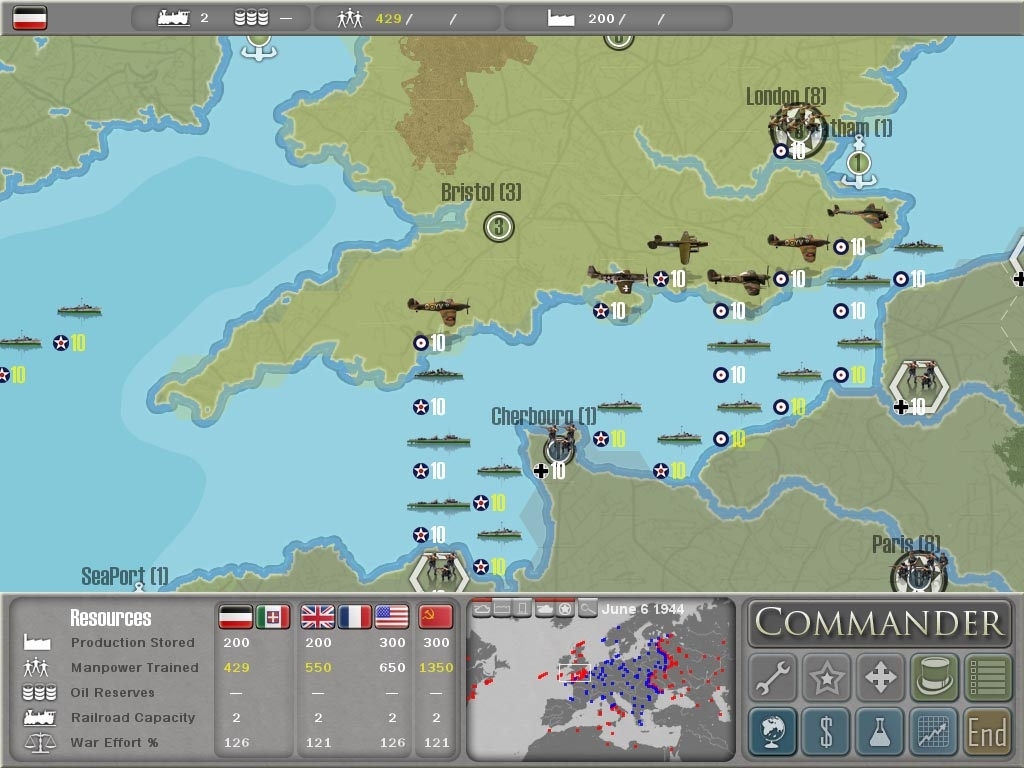 Скриншот из игры Commander: Europe at War под номером 8