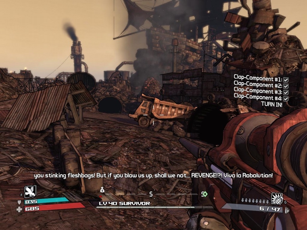 Скриншот из игры Borderlands: Claptrap