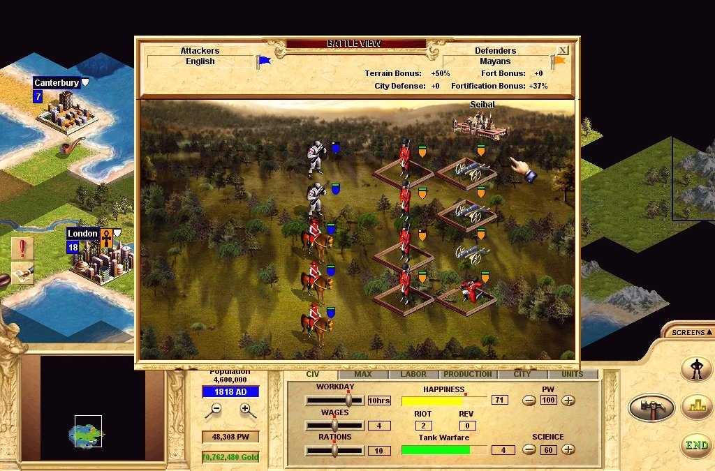 Скриншот из игры Civilization: Call to Power под номером 11