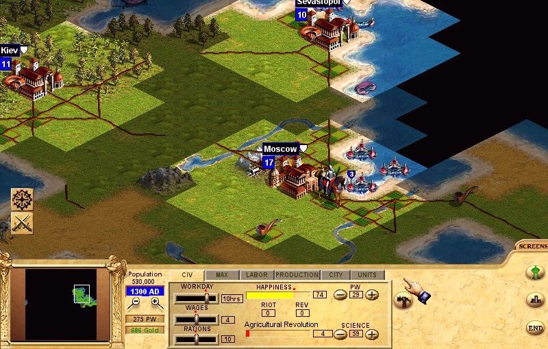 Скриншот из игры Civilization: Call to Power под номером 13