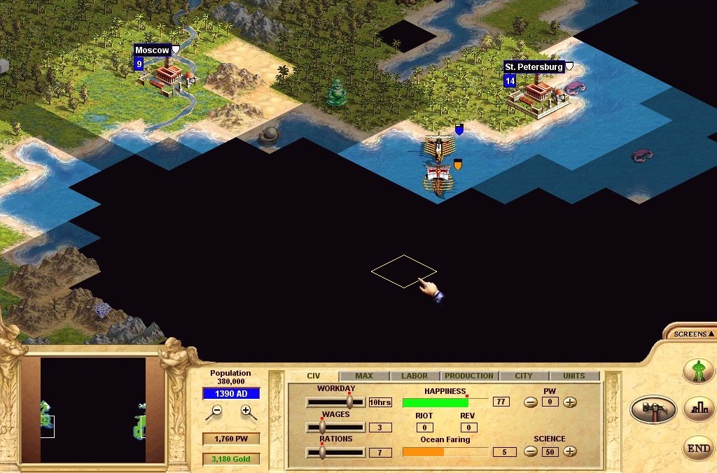 Скриншот из игры Civilization: Call to Power под номером 15