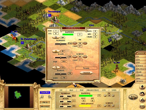 Скриншот из игры Civilization: Call to Power под номером 2