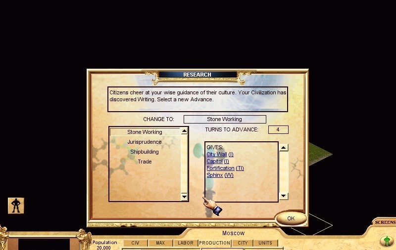 Скриншот из игры Civilization: Call to Power под номером 4