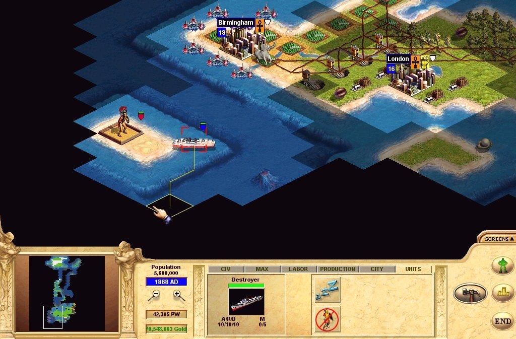 Скриншот из игры Civilization: Call to Power под номером 8