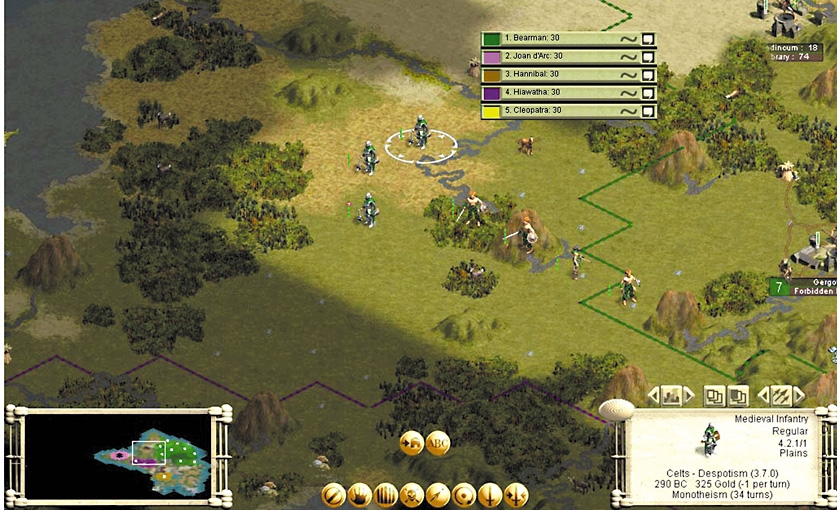 Скриншот из игры Civilization 3: Play the World под номером 3