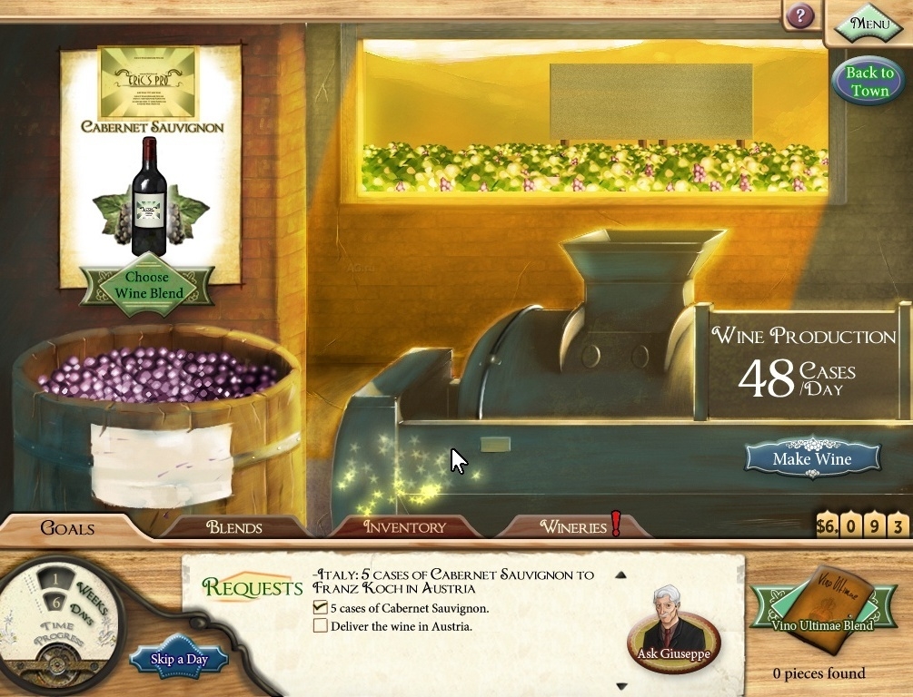 Скриншот из игры Winemaker Extraordinaire под номером 4