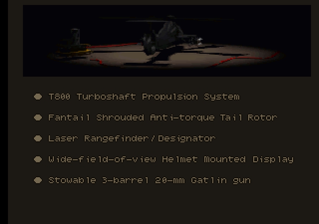 Скриншот из игры Comanche: Maximum Overkill под номером 7