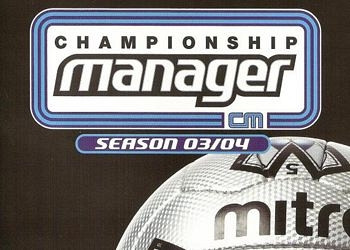 Обложка к игре Championship Manager Season 03/04