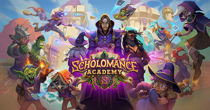 Обложка к игре Hearthstone: Scholomance Academy
