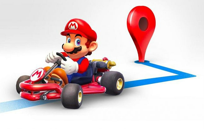 Новость Поменяй навигационную стрелку в Google Maps на Марио