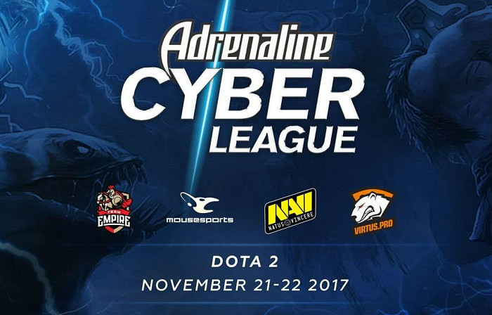 Новость Финал турнира Adrenaline Cyber League по Dota 2 пройдет 21-22 ноября