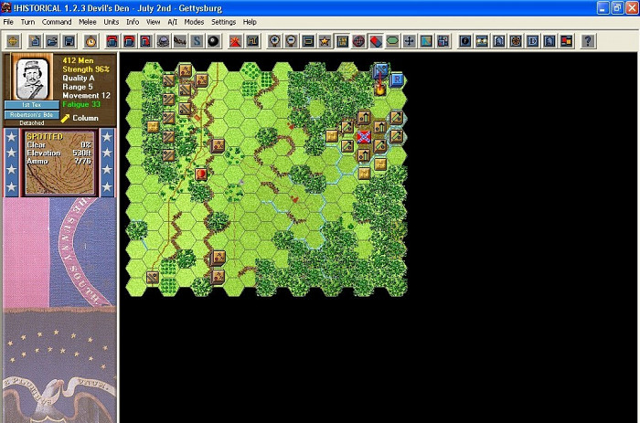Скриншот из игры Civil War Campaigns: Campaign Gettysburg