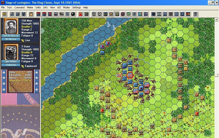 Скриншот из игры Civil War Battles: Campaign Ozark