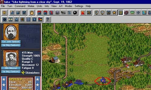 Скриншот из игры Civil War Battles: Campaign Corinth
