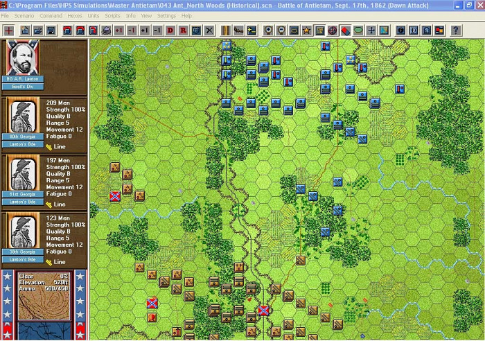 Скриншот из игры Civil War Battles: Antietam