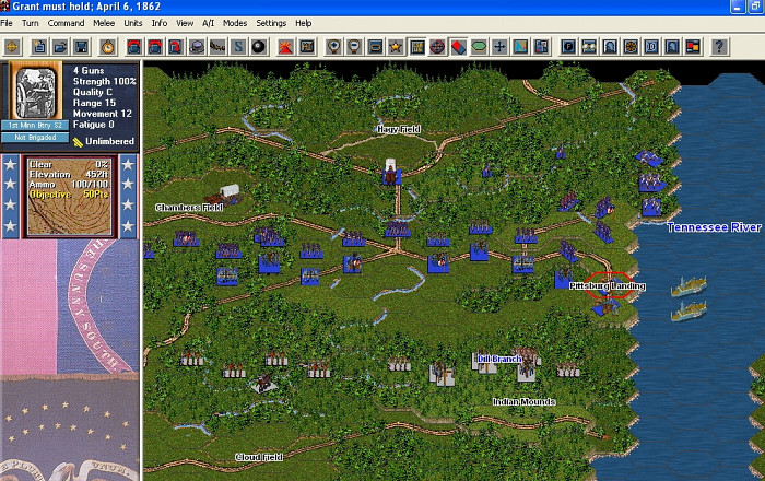 Скриншот из игры Civil War Battles: Campaign Shiloh
