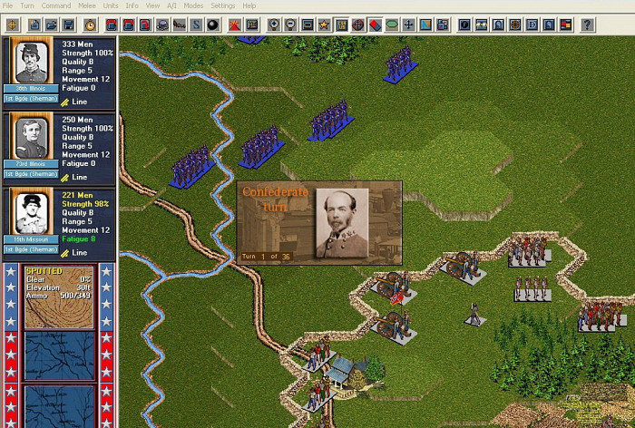 Скриншот из игры Civil War Battles: Campaign Atlanta