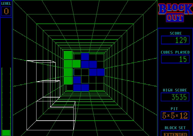 Скриншот из игры Blockout