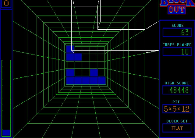 Скриншот из игры Blockout