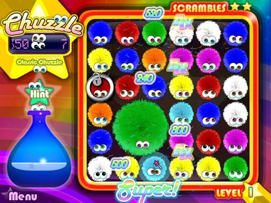 Скриншот из игры Chuzzle