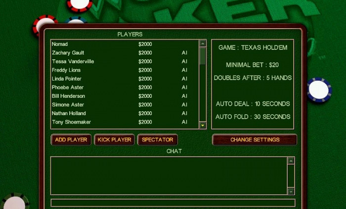 Скриншот из игры Chris Moneymaker's World Poker Championship