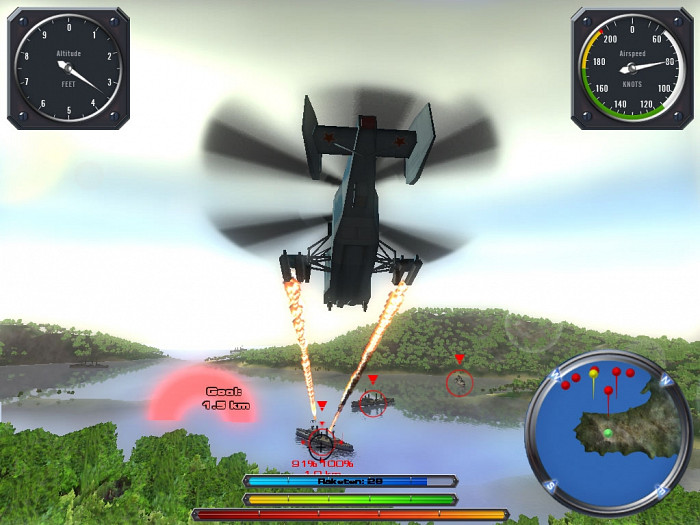 Скриншот из игры Chopper Battle
