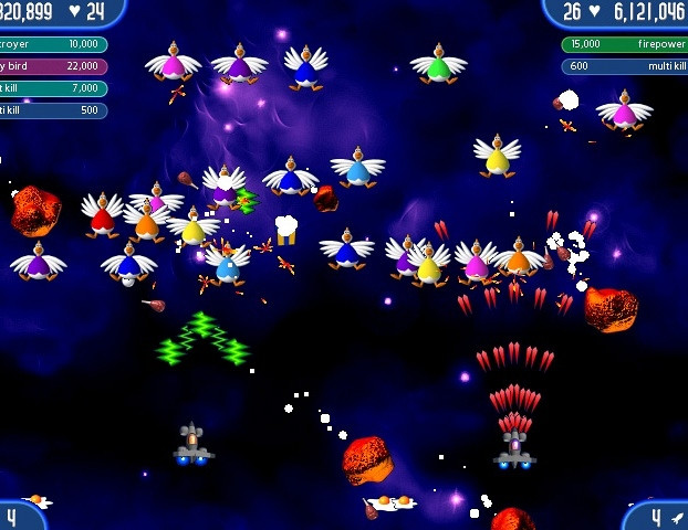 Скриншот из игры Chicken Invaders 2