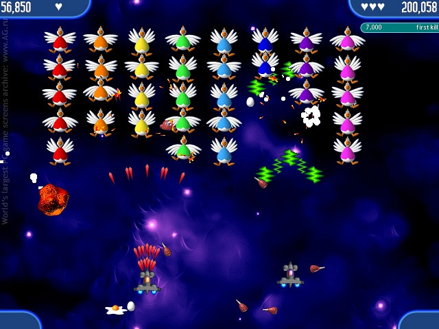 Скриншот из игры Chicken Invaders 2
