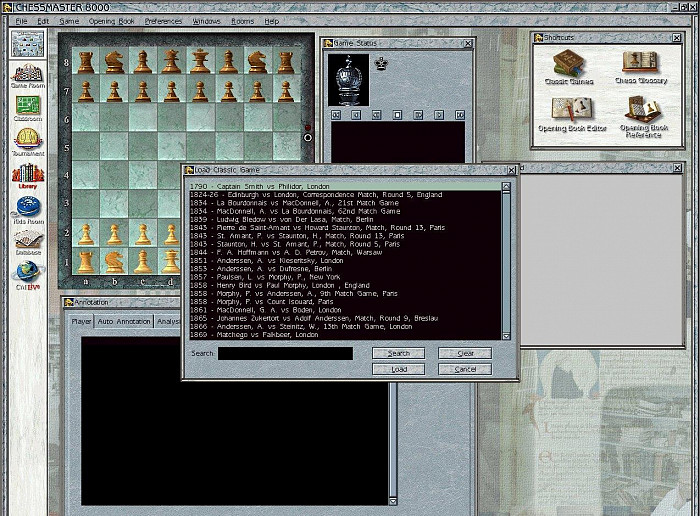 Скриншот из игры Chessmaster 8000