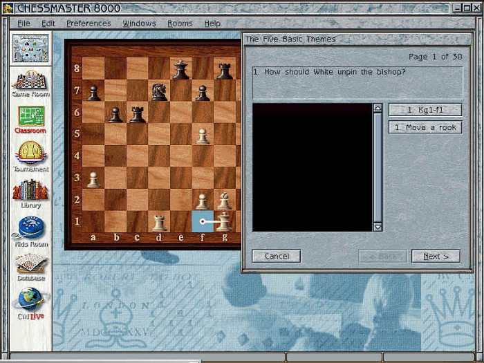 Скриншот из игры Chessmaster 8000