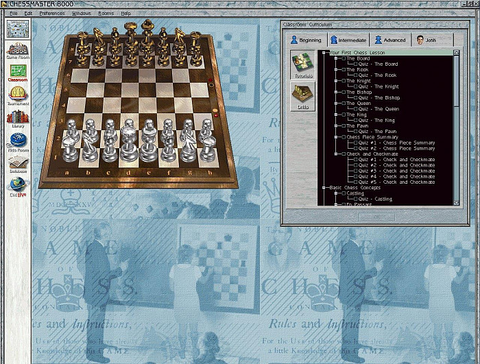 Скриншот из игры Chessmaster 8000