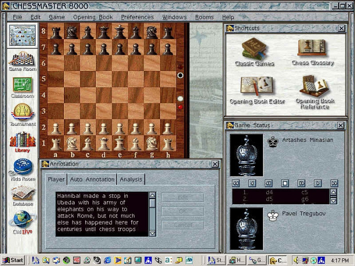 Скриншот из игры Chessmaster 8000