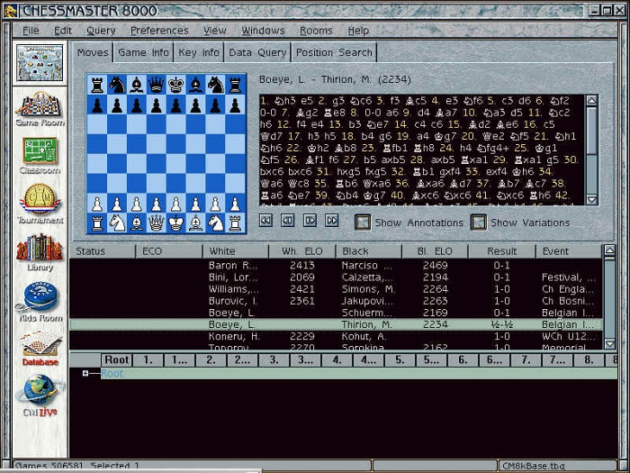 Скриншот из игры Chessmaster 8000