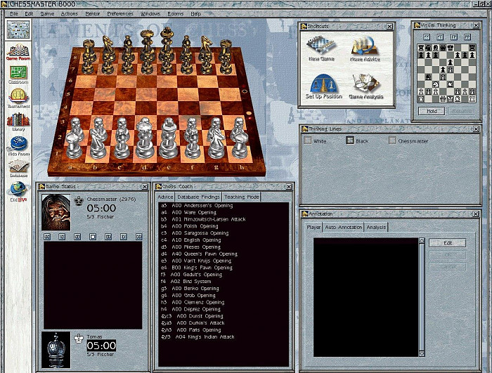 Скриншот из игры Chessmaster 8000