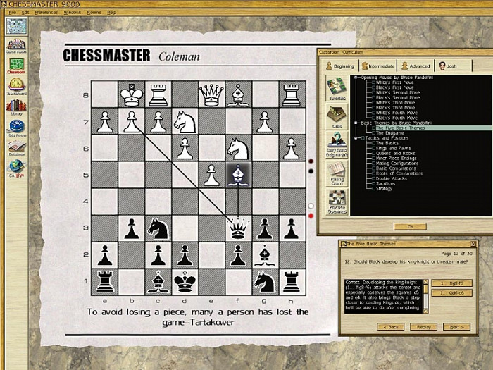 Скриншот из игры Chessmaster 9000