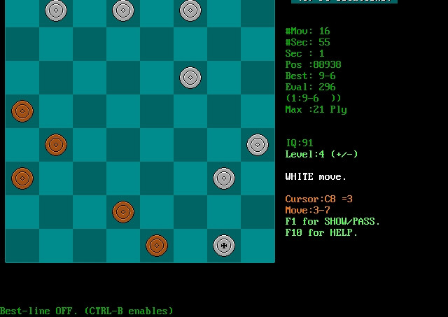 Скриншот из игры Blitz Draughts