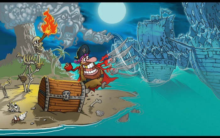 Скриншот из игры Woody Two-Legs: Attack of the Zombie Pirates