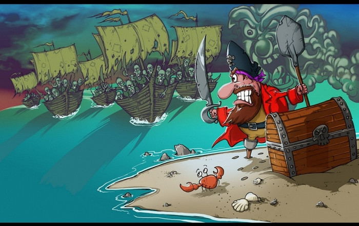 Скриншот из игры Woody Two-Legs: Attack of the Zombie Pirates
