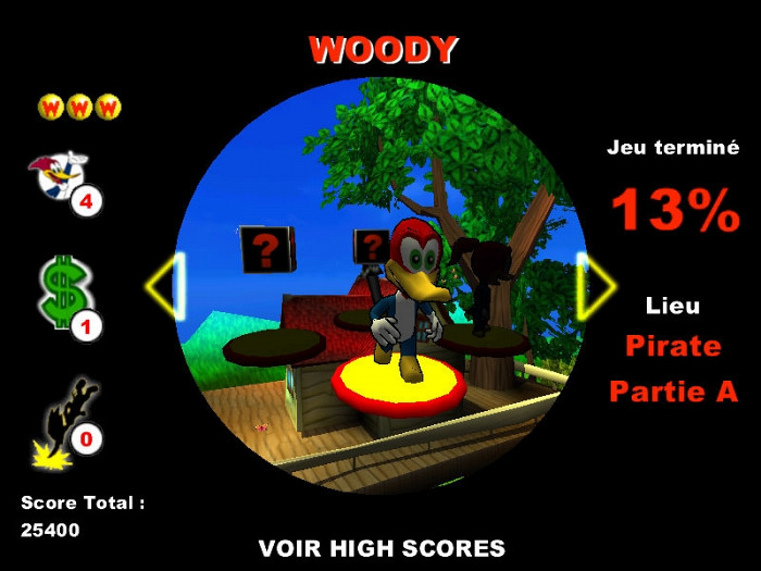 Скриншот из игры Woody Woodpecker