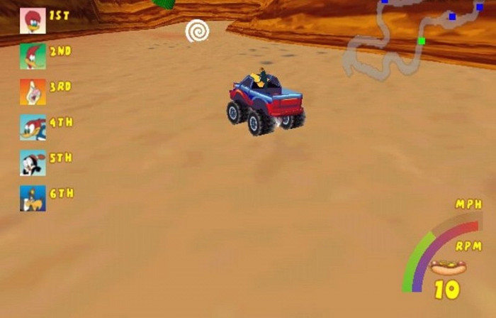 Скриншот из игры Woody Woodpecker Racing